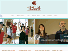Tablet Screenshot of heartlinetheatricals.com